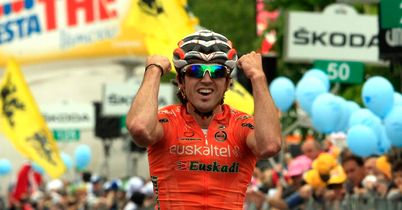 Izagirre: Celebrates his stage win
